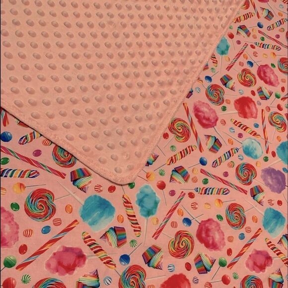 🍭🍬adorable Bright Handmade Baby blanket💝BRAND NEW - Picture 3 of 4